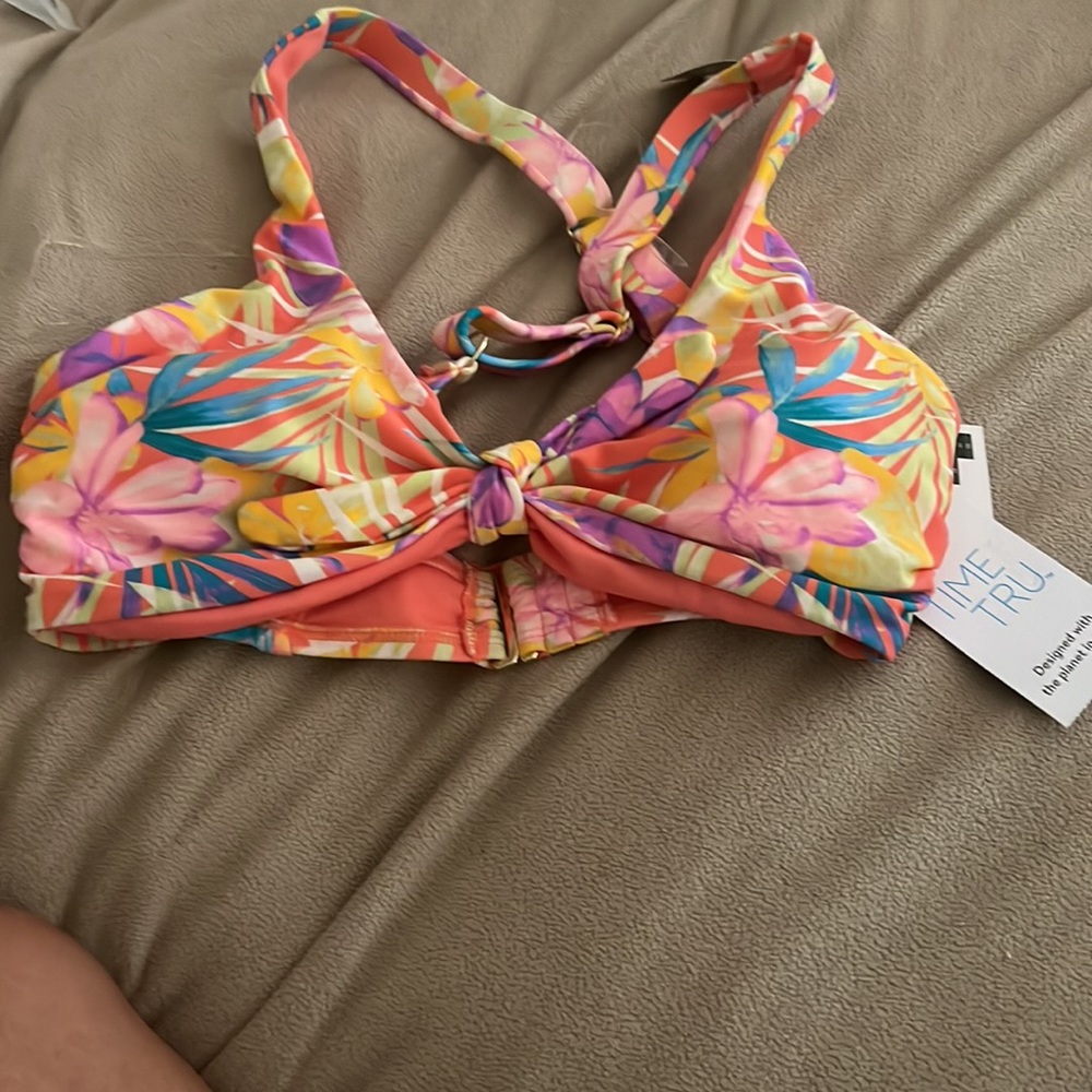 Sleek Cross Back Top floral tropical size S (4-6)